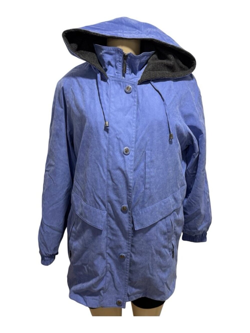 Braeton Classic Elements Blue Soft Winter Jacket Removable lining and Hood Med